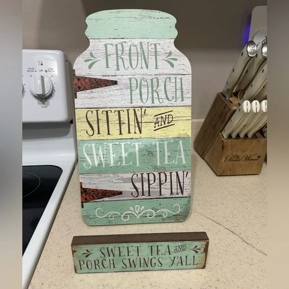 Paula Dean wooden Decorative Sign Set “sweet tea” - Picture 1 of 8